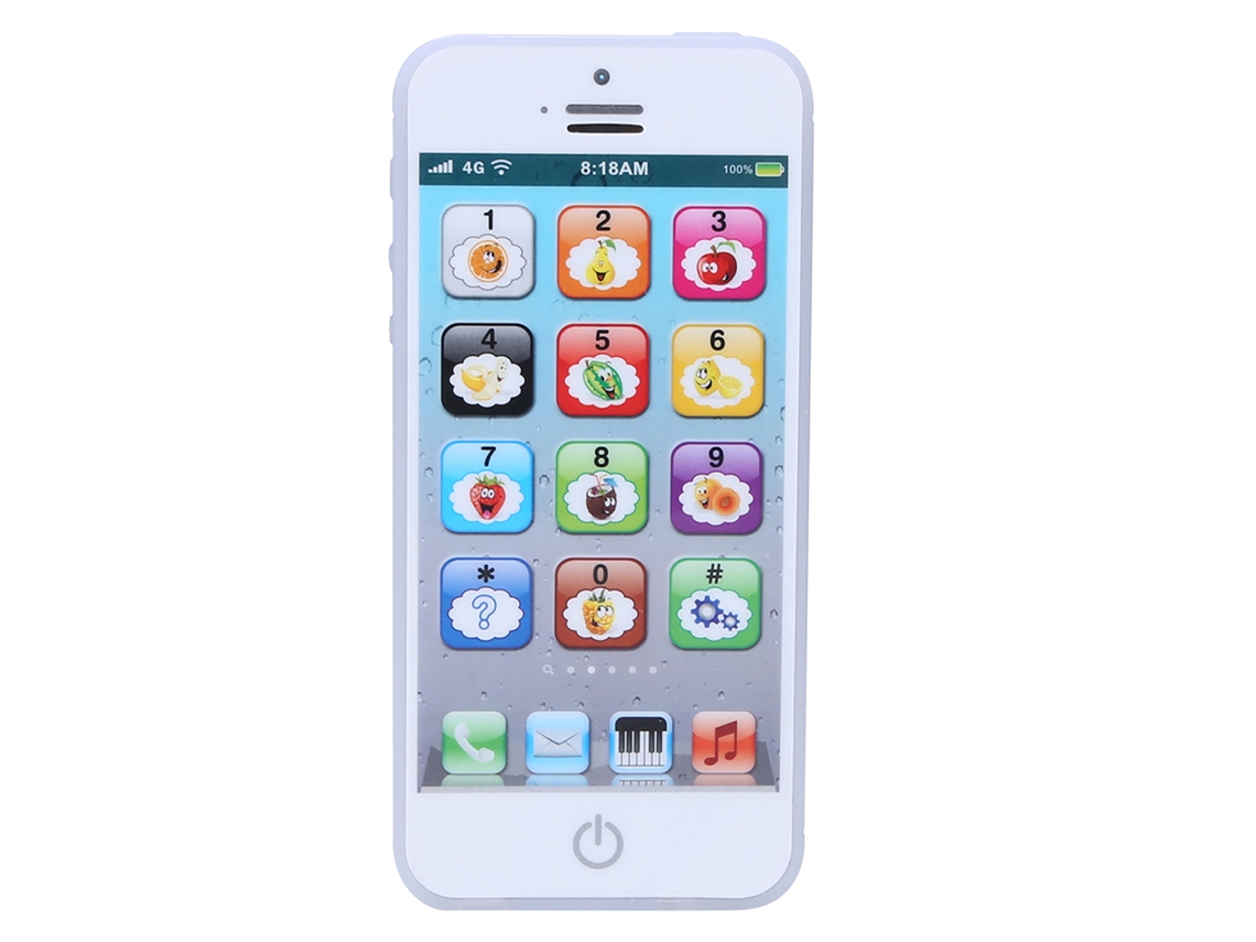 Brinquedo De Telefone Educativo Para Crianças Com Tela Touch Aprendizagem De Inglês Música Luz