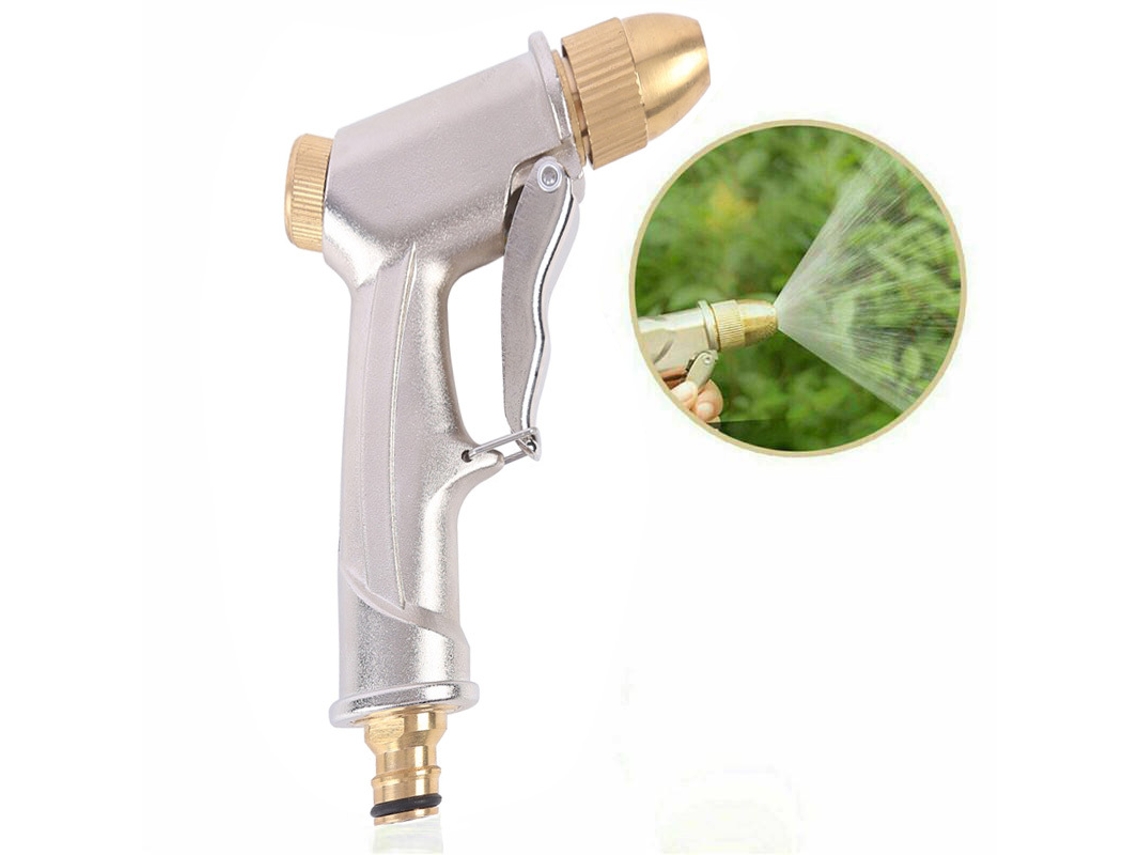 Pistola De Pulverização Para Mangueira, Alta Pressão, Para Rega De Plantas, Limpeza Exterior E Lavagem De Veículos