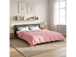 Vidaxl Edredom De Verão Simples 200 X 240 Cm Verão Rosa Respirável