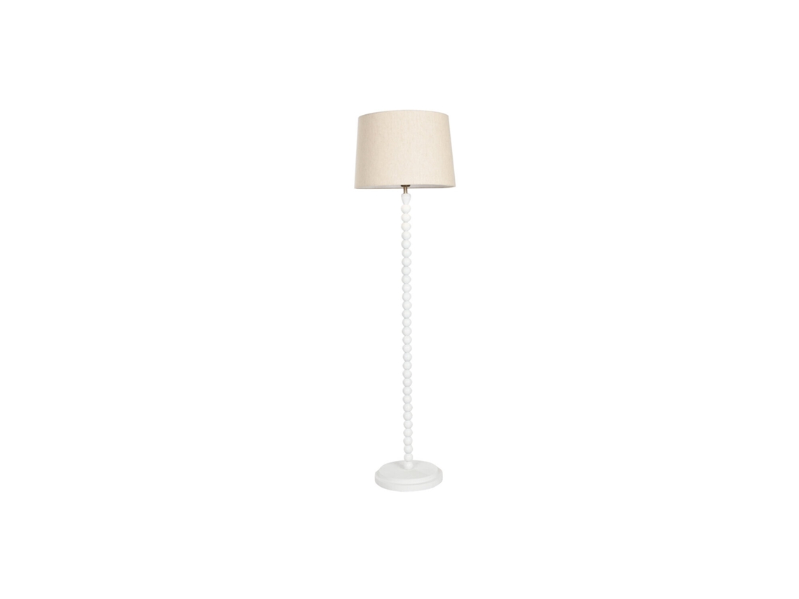 Luminária de Chão em Madeira de Mangueira Branca, 40x40x150cm ALEXANDRA HOUSE LIVING