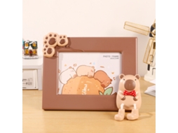 Quadro De Fotos Adorável Para Mesa De Cabeceira, Cor Marrom, Porquinho Da Índia, Horizontal, 7 Polegadas (12,4 * 17,8 Cm De Foto)