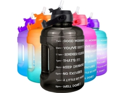 Omni-botella De Água Motivacional Linjou 2.2l Com Frase Inspiracional E Marcador De Tempo Sem Bpa