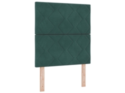 Colchão Com Molas Pocket Com Capa Com Zíper Vidaxl Verde Fabric (80x200 Cm)