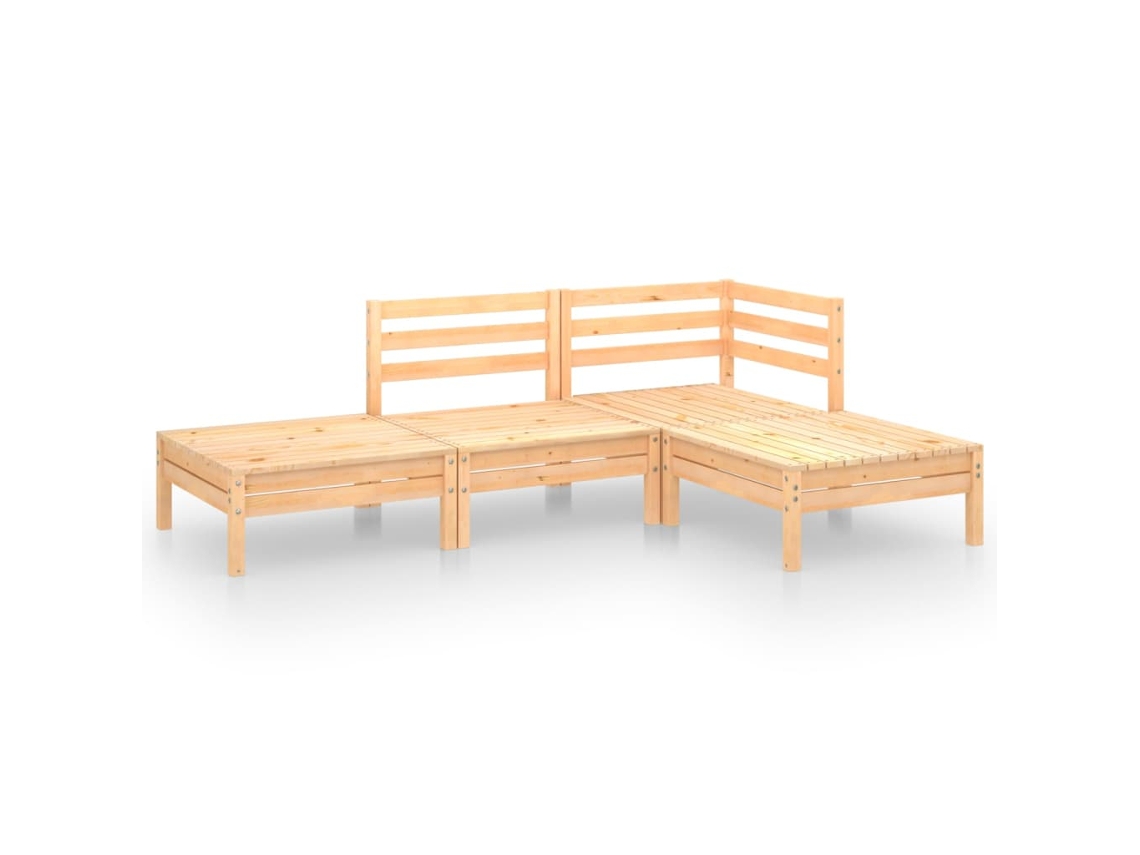 Garden Lounge Set, Garden Lounge Sets Vidaxl Marrom Madeira De Pinho (n/a)