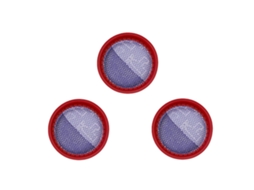 3 Peças para Filtro Redondo de Aspirador de Mão Dibea D18 D008Pro