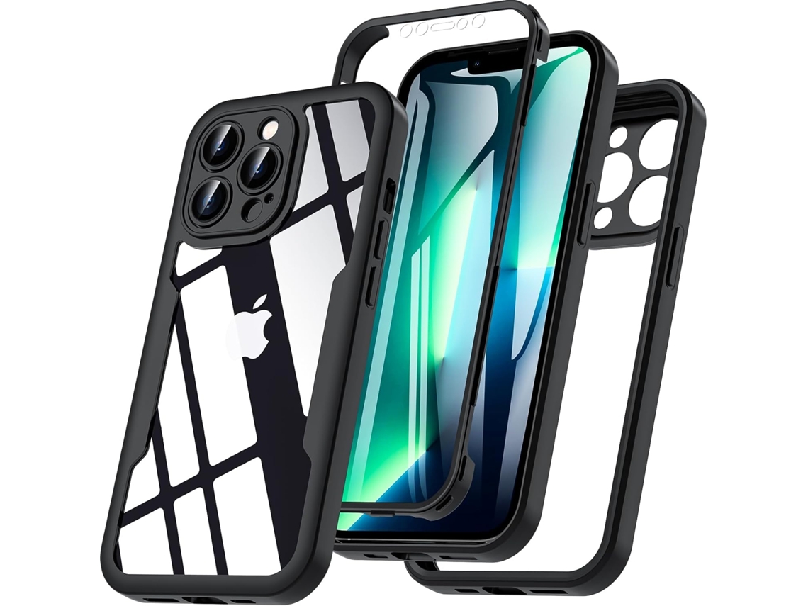 Película De Ecrã Pola Antichoque Integrado Para Iphone 13 Pro Hongwe. Transparente