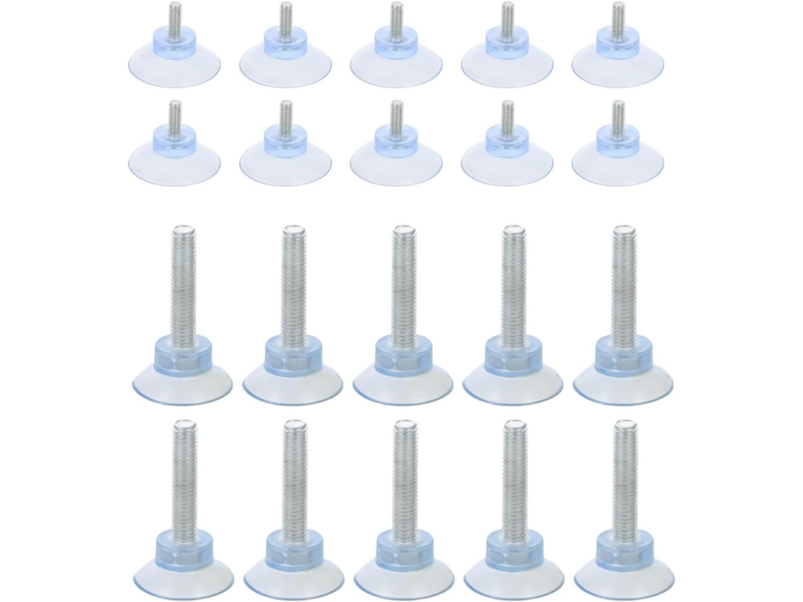 Conjunto De 32 Niveladores Pés Móveis Ajustáveis Com Ventosas Pvc E