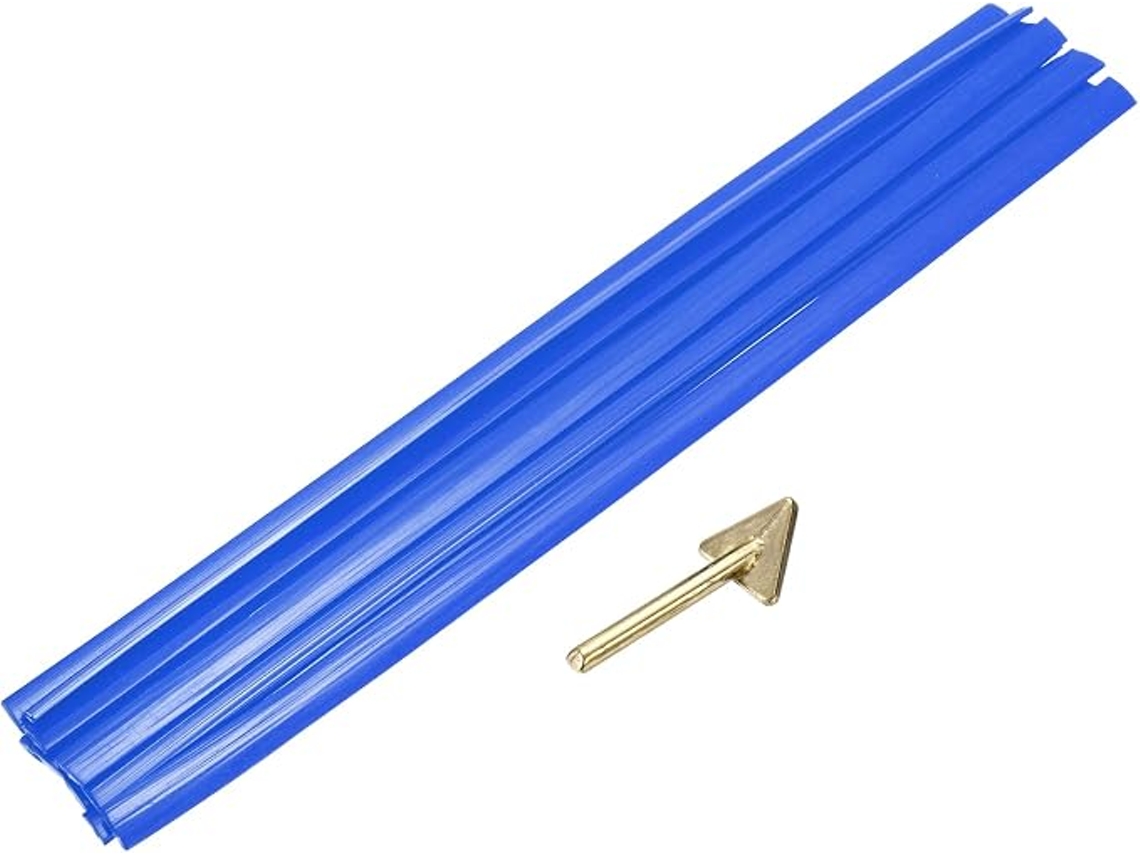 10 Peças De Plástico De Solda Hastes 13 Polegadas 9,5 Mm X 330 Mm Azul