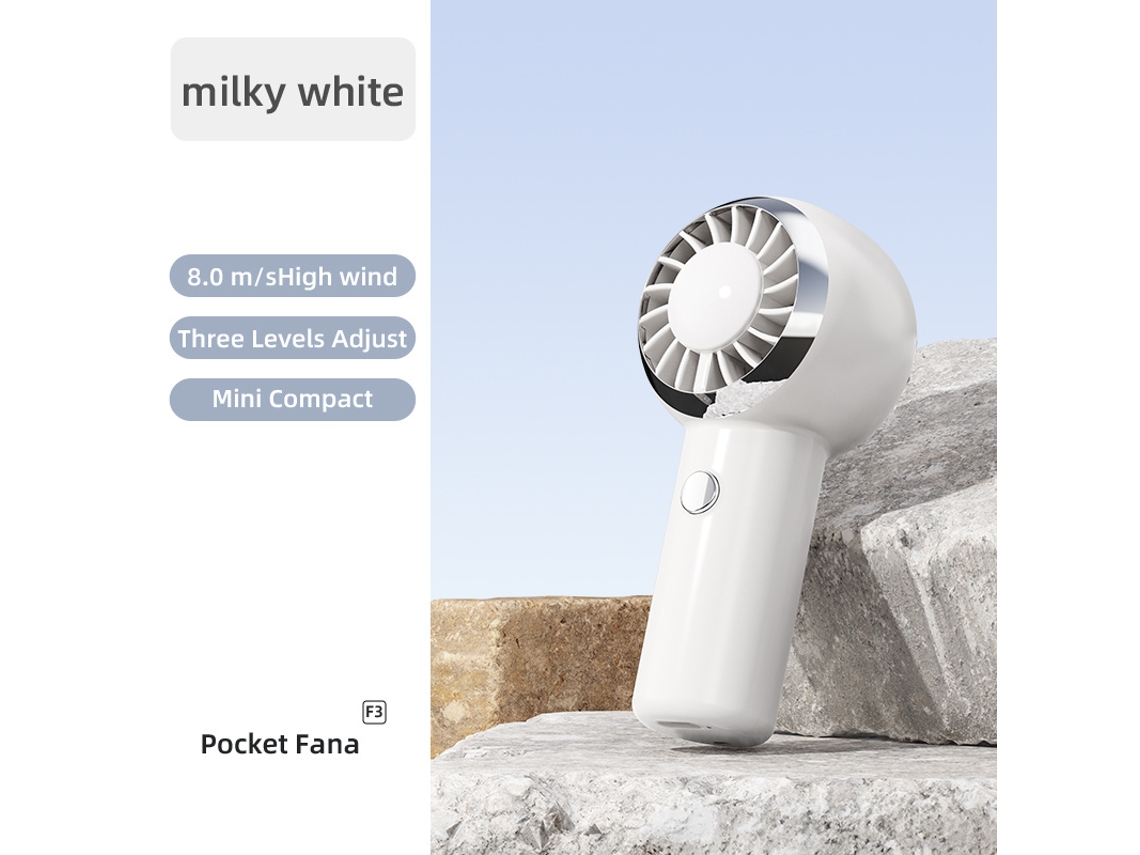 Ventilador portátil com três velocidades, compacto, para atividades ao ar livre, uso doméstico STELASPLEN