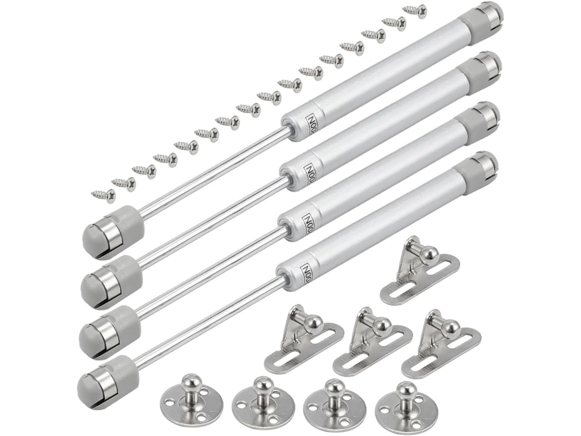 Conjunto De 4 Dobradiças Reforçadas Com Mola A Gás Para Portas