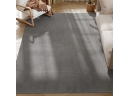 Tapete Poliéster e Tpr Cor Cinza Claro 230x160x2,5 cm Homcom