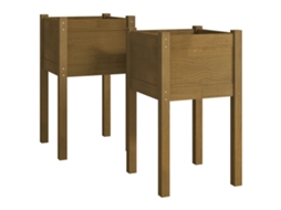 Planter, Planters Vidaxl Marrom Madeira De Pinho (n/a)