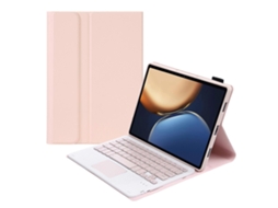Capa De Couro Ultrafina Com Textura De Pele De Cordeiro, Teclado Bluetooth E Touchpad Para Tablet Honor Pad V8 / Tablet V7 Pro (preta)