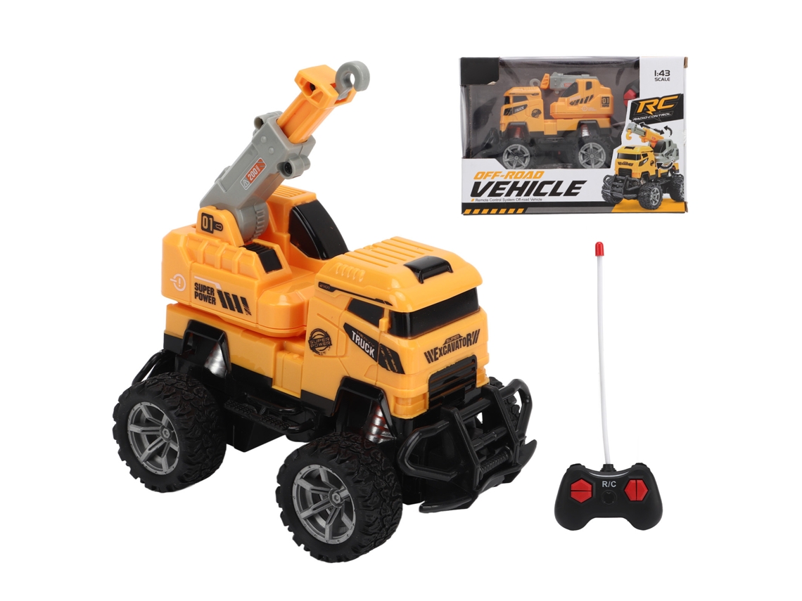 Caminhão Guindaste Controle Remoto 1:43 Escala 4 Canais Pneus De Borracha Brinquedo Para Crianças