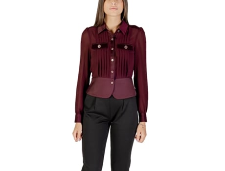 T-shirt De Mulher Morgan De Toi Blouses Cloclo Plum Poliéster Roxo (40)