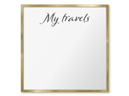 Magnetic Glass Board My Travels For The Hall Espelharte (50x50 Cm)
