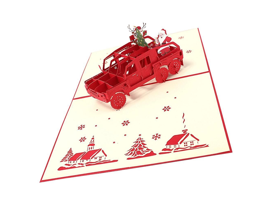 Cartões De Natal 3d Com Envelope Temático