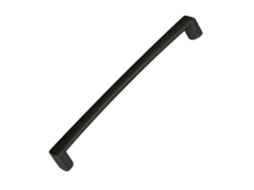 Puxador para Móveis em Zamac com 160 mm de distância entre eixos e pintura Preta Fosca, pacote de 12 peças HARDWAREXCHANGE