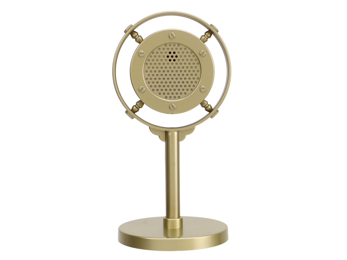 Microfone de plástico retrô, acessório de microfone vintage e clássico, modelo de microfone estilo retrô