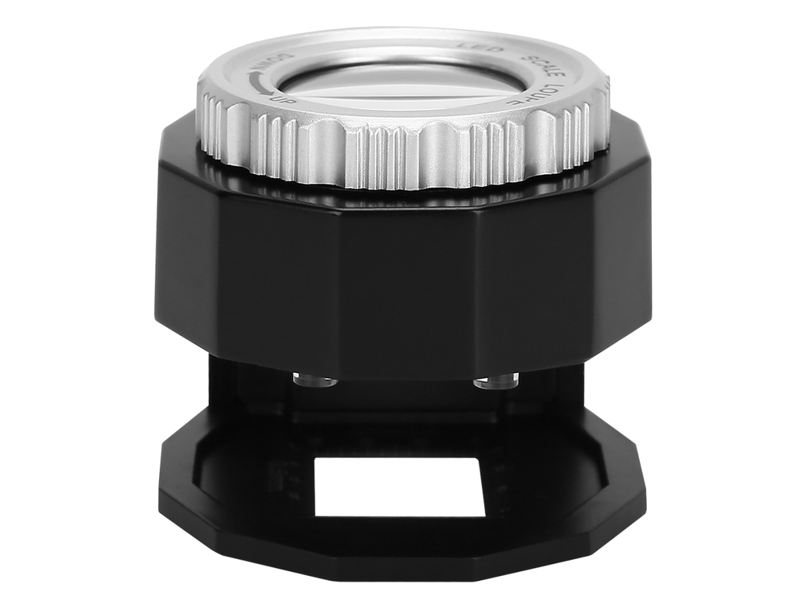 Lupa Magnificador 30x Lente De Cristal Óptico Com Led E Escala Para Joiaria