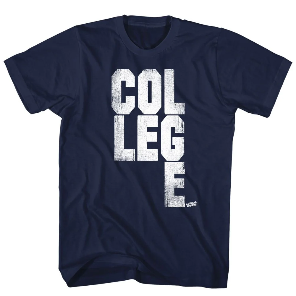 Unisex Adult T-shirt Rockinstone Animal House Movie College Scrabble Navy Sizes