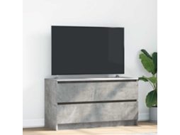 Vidaxl Móvel P/ Tv 100x35x54 Cm Madeira Processada Cinzento Cimento
