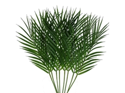 Conjunto De 8 Hastes Artificiais Folhas Palmeira Areca, Folhagem Tropical, Folhas Artificiais De Monstera Para Arranjos Florais Do Domingo Ramos