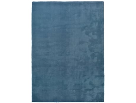 Alfombra lisa tacto suave - ATTICGO - Kristel - Azul, 190X290 cm