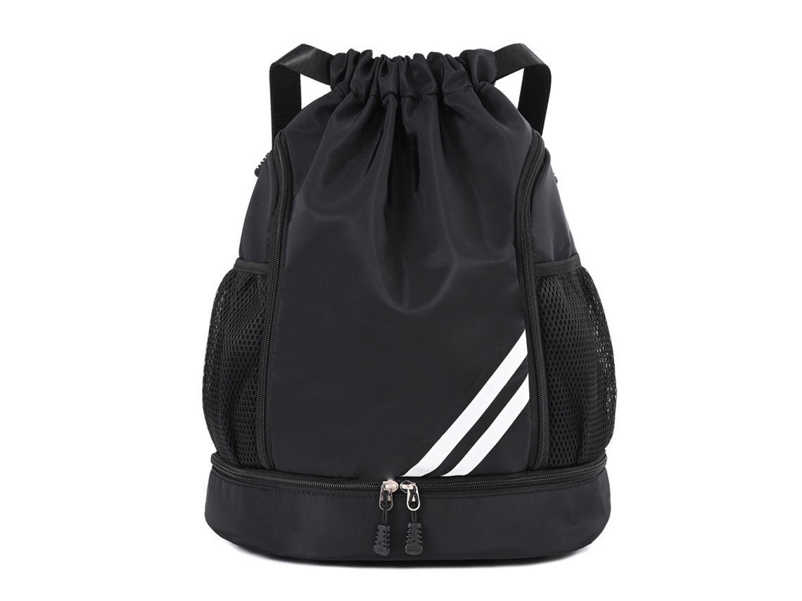Mochila AQUAFORGE Esportiva com Cordão, Dobrável, Impermeável, Compartimento para Sapatos, Garrafa