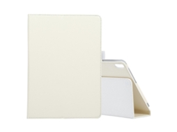 Capa De Couro Com Textura De Lichia, Cor Sólida, Para Lenovo Smart Tab M10 / P10 De 10,1 Polegadas, Com Aba Horizontal, Suporte E Compartimento Para C