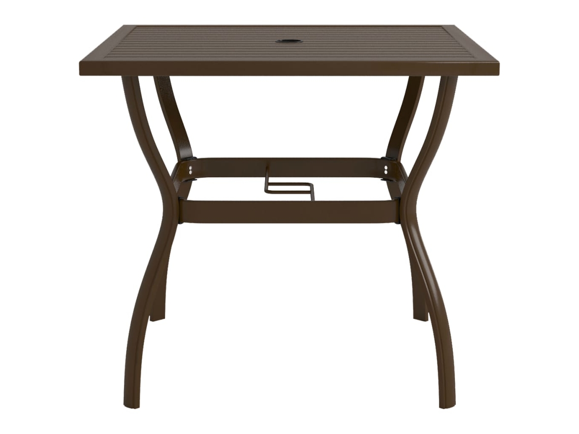 Mesa de Jardim 81,5x81,5x72 Cm Aço Castanho MAISON EXCLUSIVE