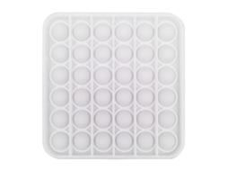 2026 brinquedo Anti estresse Pop It Certificado de Silicone Quadrado Branco para Aliviar Tensão e Relaxar