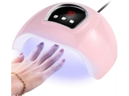 Secador De Unhas Com Lâmpada De 18 Leds Para Esmalte Em Gel, Sensor Automático Com 3 Configurações De Temporizador (rosa, 1 Unidade).