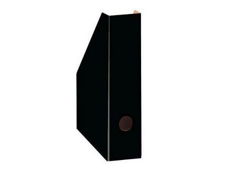 Organizador De Documentos Com Acabamento Em Laca 7cm, Cor Preto Bantex