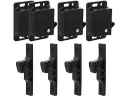 Conjunto De 4 Portas De Aço Com Fecho De Pressão Para Armários.
