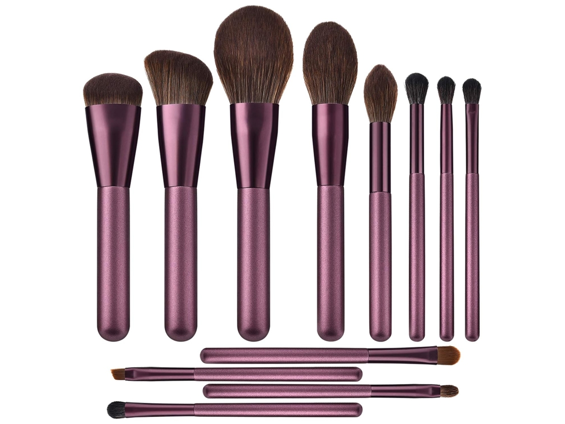 Pincéis De Maquiagem 12 Peças, Conjunto Profissional Premium De Pincéis De Maquiagem Sintéticos Para Base, Mistura, Blush, Pó, Corretivo, Sombras