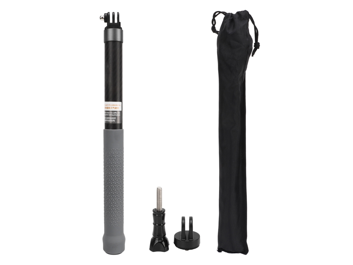47.2in Carbon Fiber Selfie Stick 5 Sections Retractable Portable Selfie Stick With 1/4 Threaded Port For Panoramic Camera LAXISCREED