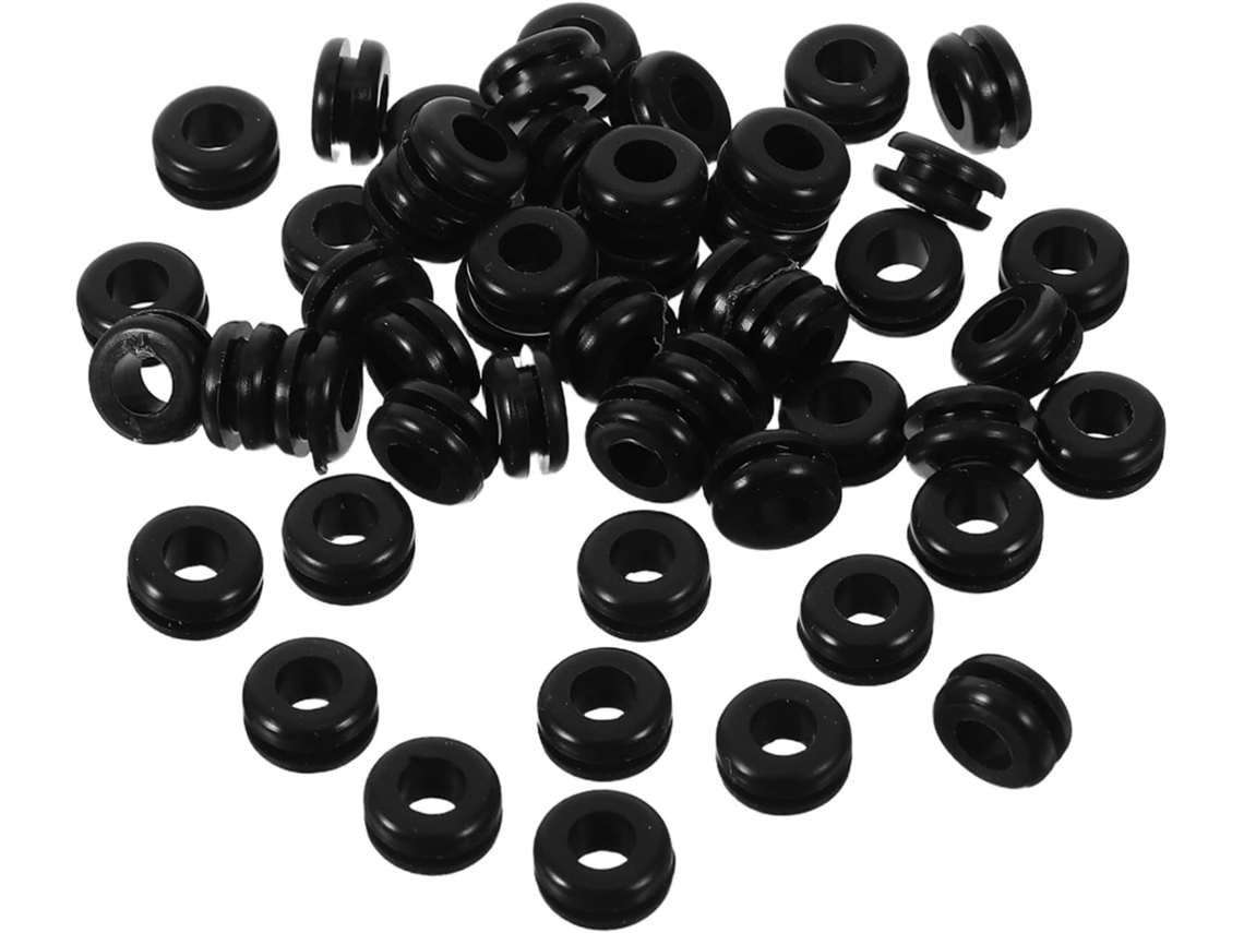 Conjunto de 50 Unidades de Silicone Ilhós para Capas, Protetores Aneis