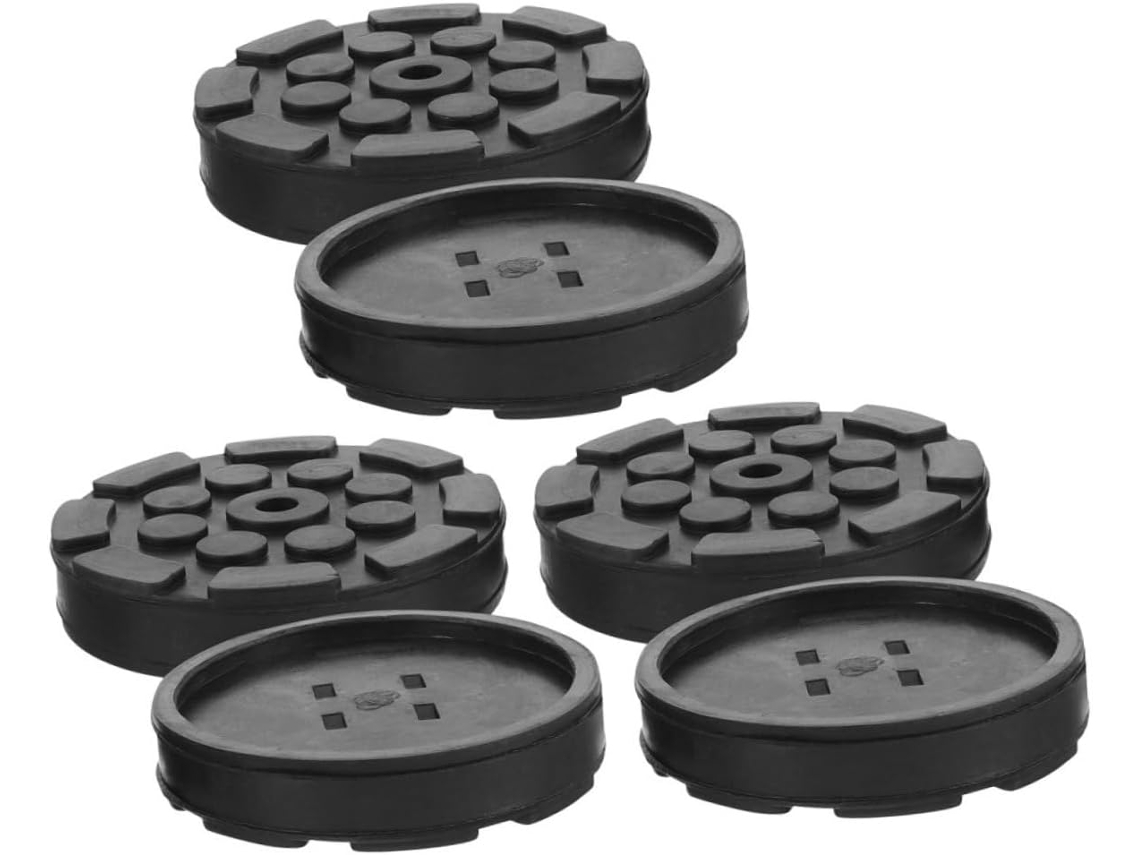 Conjunto De 6 Almofadas Borracha Antiderrapantes Octogonais Para Macacos Carro,adaptadores...