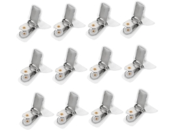 Conjunto Vicasky com 12 alfinetes acolchoados para edredons e lençóis, antiderrapantes, práticos e resistentes.