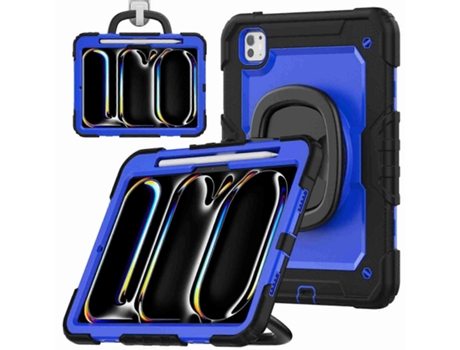 Capa de silicone híbrida para tablet Webake com alça de ombro para iPad Pro 11 (2024)