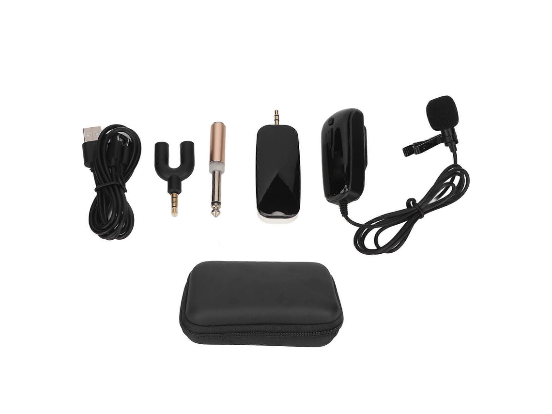 Sistema De Microfone Lapela Sem Fio Portátil Recarregável Uhf Para Câmera Telefone Aquaforge
