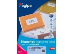Etiquetas De Endereço Laser Agipa 105x35 Mm Caixa 1600 Compatível Com Laser Adesivo Resistente