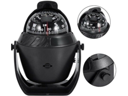 Bússola digital LED eletrônica preta, de navegação para carro e barco, adequada para camping, trilhas e montanhismo AQUAFORGE