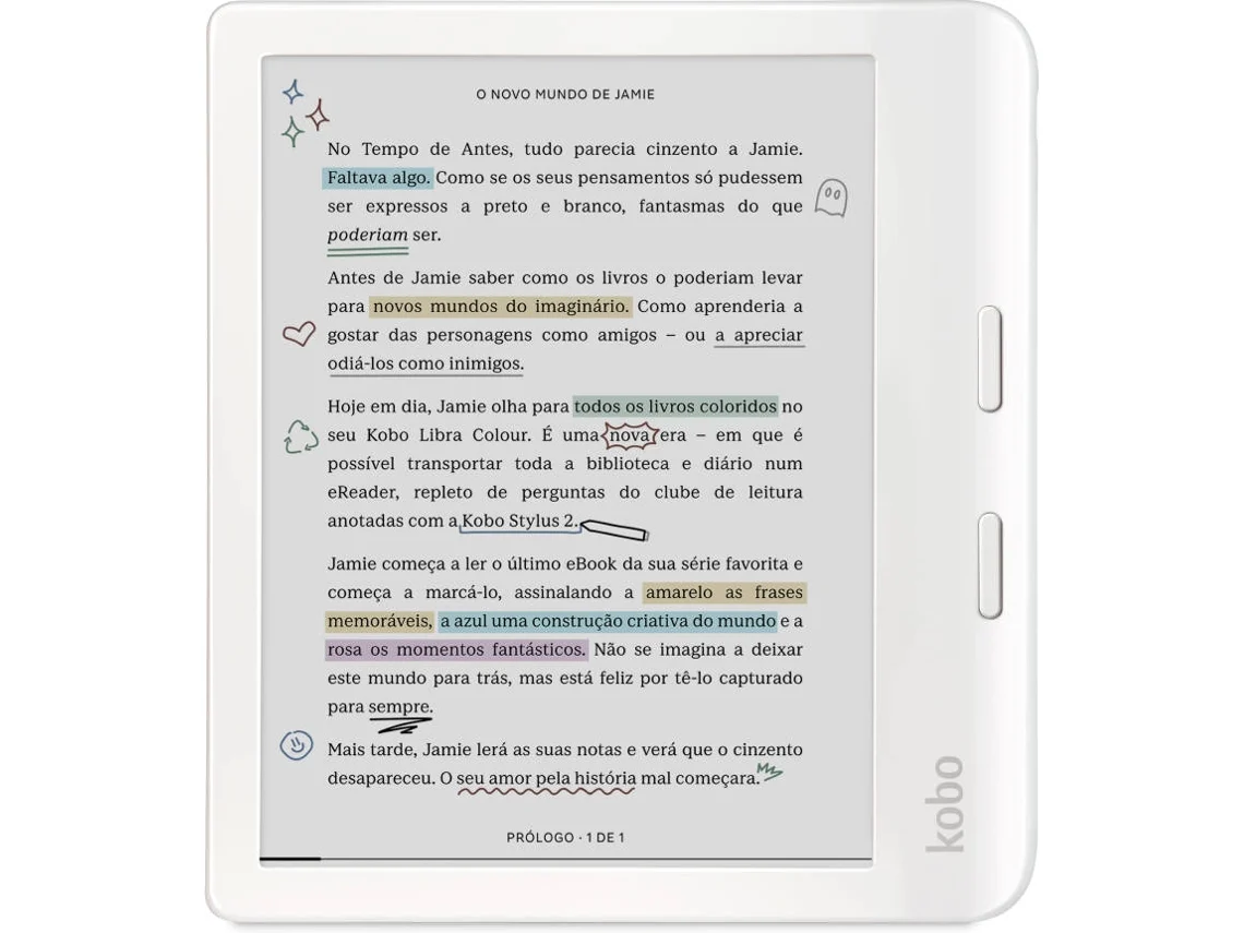 Kobo Libra Colour White (Outlet Caixa Aberta)