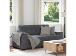 Vidaxl Sofá De Dois Lugares, Cinza Escuro, 180x77x82 Cm, Veludo
