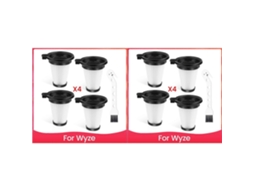 Conjunto De 8 Filtros De Reposição Para Aspirador De Pó Sem Fio Wyze, Acessórios Com Filtros Removíveis E Laváveis._ptg