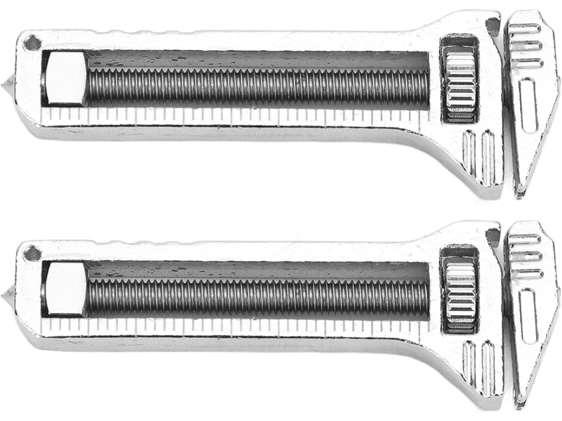 Mini Chave Inglesa Multifuncional, Compacta E Durável, Ajustável, Ideal Para Camping, Trilhas E Mochilão 2 Unidades