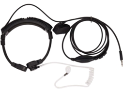 Microfone De Garganta Ajustável De 3,5 Mm Com Áudio Ptt Duplo Para Telefone Portátil Android