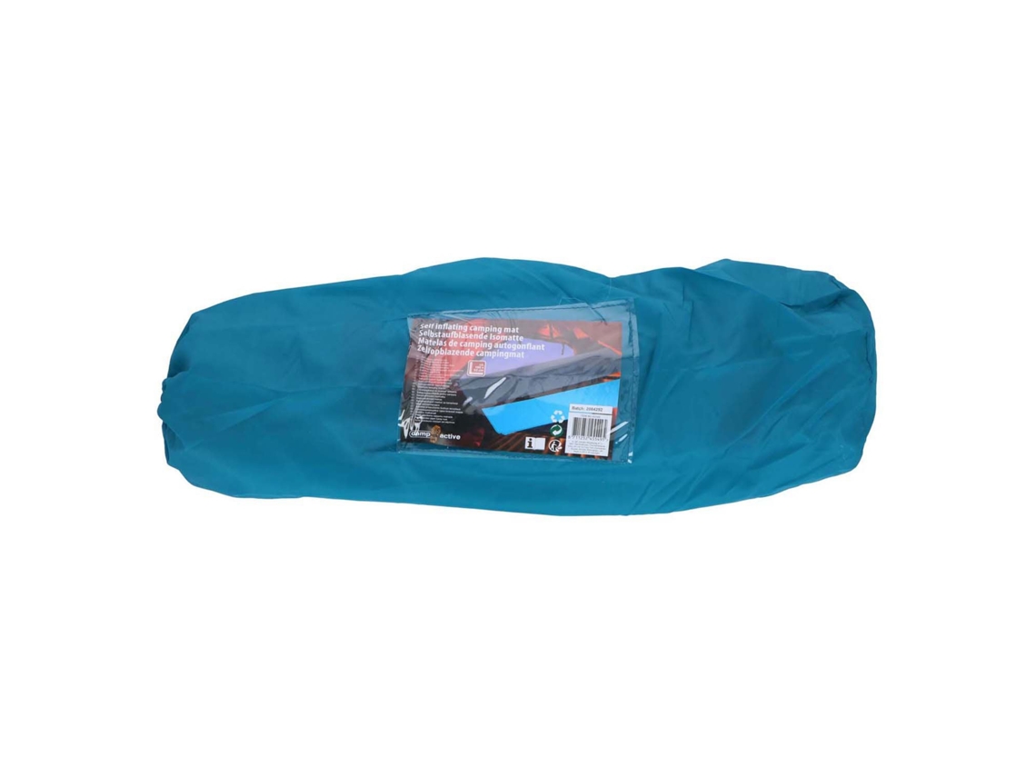 Colchonete Inflável De Camping, Em Poliéster, 180x50cm, Com Bolsa De Transporte. Merkloos